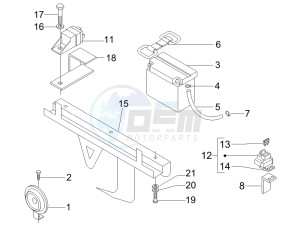 Nexus 250 e3 drawing Remote control switches - Battery - Horn