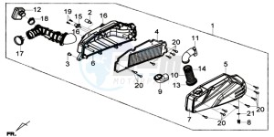 GTS 125I EURO4 SPORT L7 drawing AIRFILTER