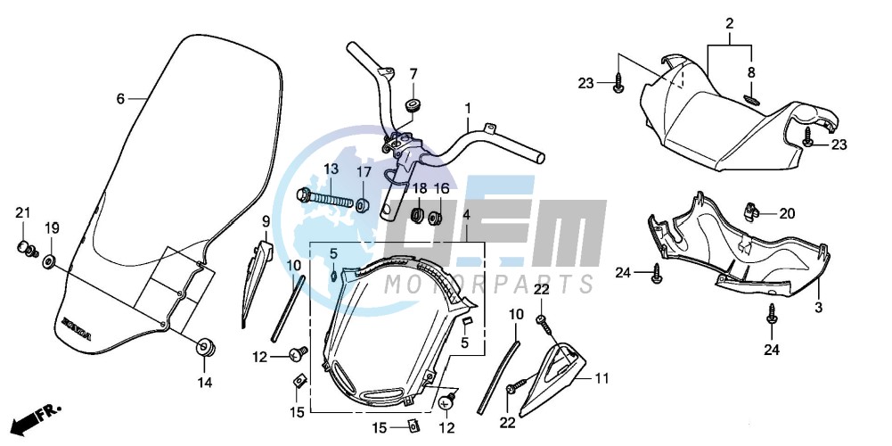 HANDLE PIPE/HANDLE COVER (FES1257/A7)(FES1507/A7)