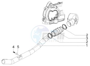 Fly 125 4t drawing Belt cooling tube