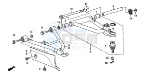 TRX500FA FOURTRAX FOREMAN drawing FRONT ARM (TRX500FA5/6/7/8)