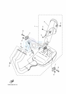 MT-07 ABS MTN690-A (B4CH) drawing EXHAUST