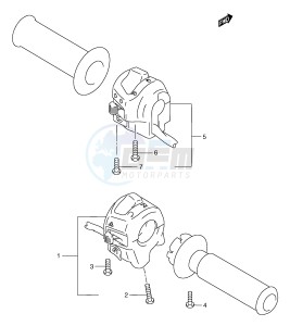 AN250 (E2) Burgman drawing HANDLE SWITCH (MODEL W X Y)