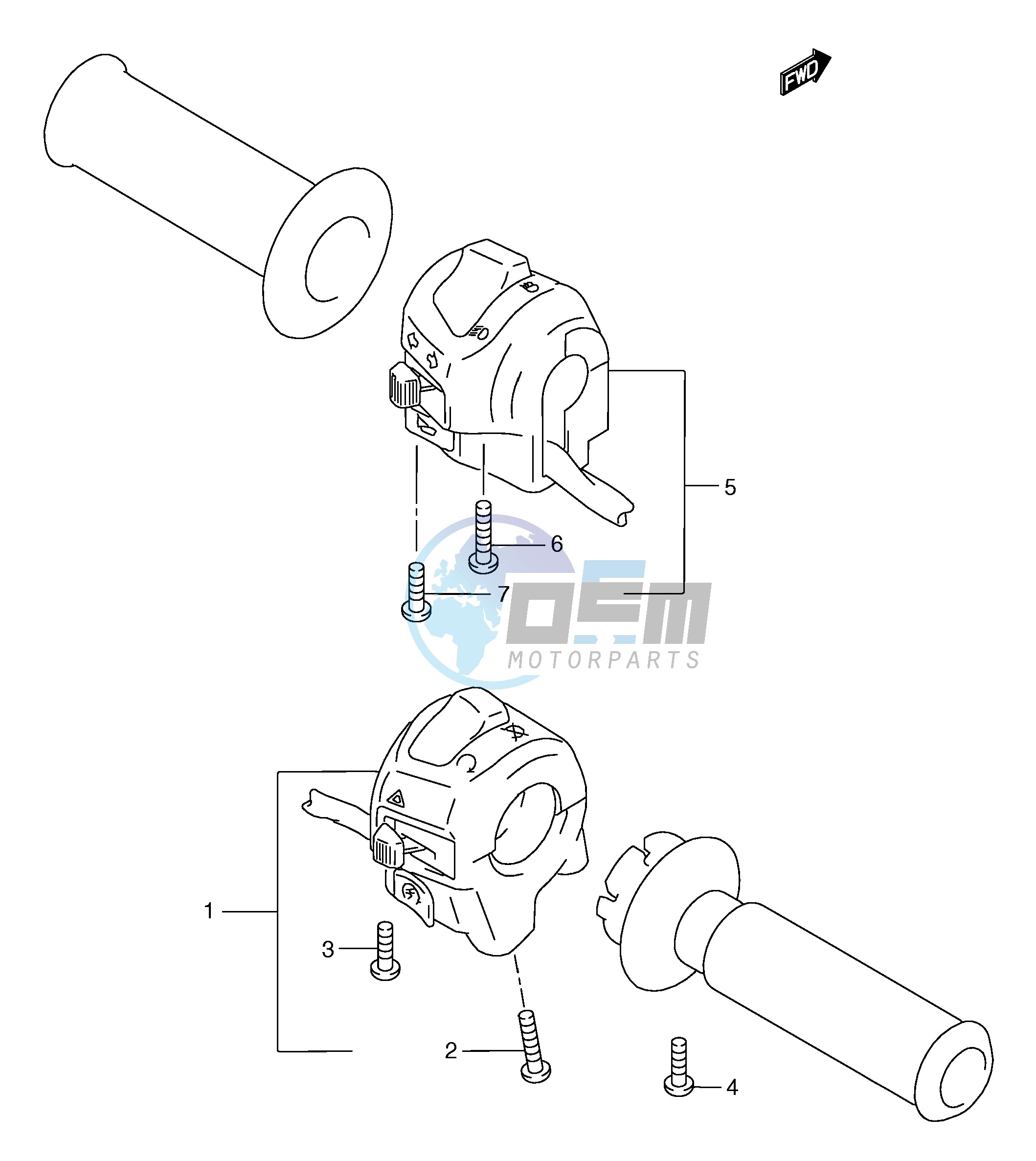 HANDLE SWITCH (MODEL W X Y)