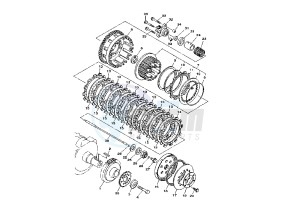 XV MIDNIGHT STAR 1900 drawing CLUTCH