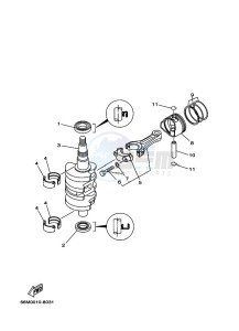 F15AMHL drawing CRANKSHAFT--PISTON