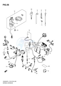 GSX650F (E3-E28) Katana drawing WIRING HARNESS (GSX650FAL1 E33)