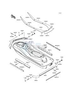 JET_SKI_ULTRA_LX JT1500KFF EU drawing Pads