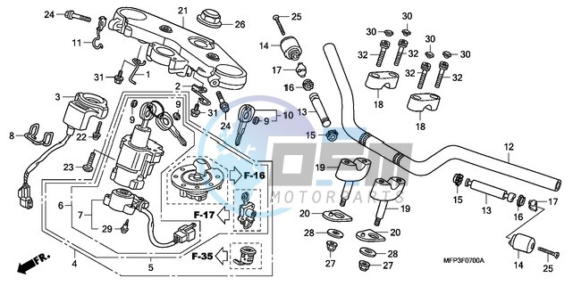 HANDLE PIPE/TOP BRIDGE