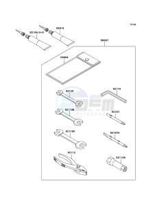 JET SKI 800 SX-R JS800A6F FR drawing Owner's Tools