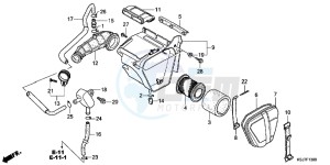 CRF100FC drawing AIR CLEANER