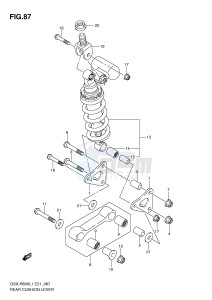 GSX-R600 (E21) drawing REAR CUSHION LEVER (GSX-R600L1 E24)