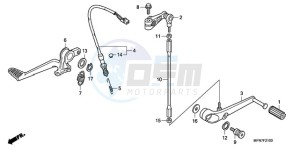 CB1000R9 Europe Direct - (ED) drawing PEDAL