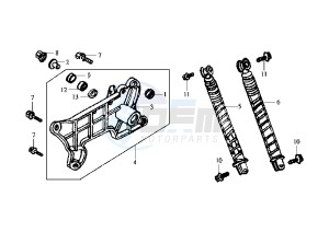 JOYRIDE EU2 - 200 cc drawing REAR SHOCK ABSORBER