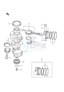 DF 250 drawing Crankshaft (DF 250S)