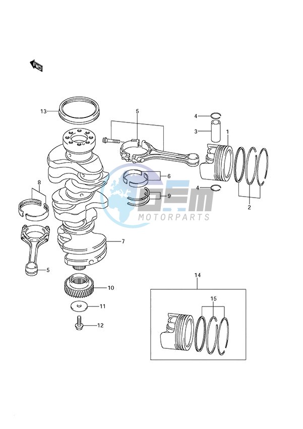 Crankshaft (DF 250S)