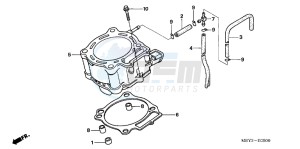 CRF450XB drawing CYLINDER