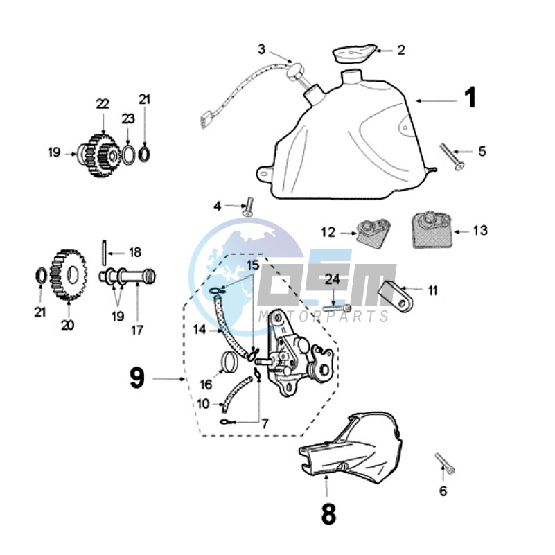 OIL TANK / OIL PUMP PRICOL