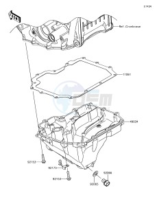 NINJA ZX-10R ZX1000SJF XX (EU ME A(FRICA) drawing Oil Pan