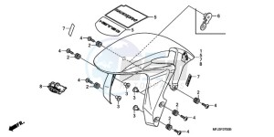 CBR600RR9 Europe Direct - (ED / MME SPC) drawing FRONT FENDER