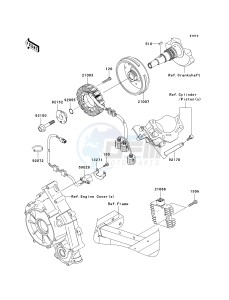 KRF 750 B [TERYX 750 4X4] (B8F) B8F drawing GENERATOR