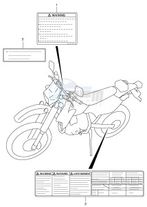 DR-Z400 (E1) drawing LABEL (MODEL K1)