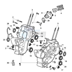 XR6 E EX drawing CRANKCASE