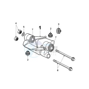 FOX LX EU drawing ENGINE MOUNT