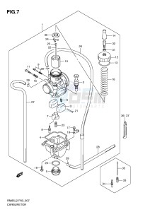 RM85 (P03) drawing CARBURETOR