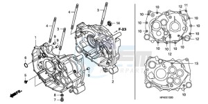 TRX420TMA Europe Direct - (ED / 2WD) drawing CRANKCASE