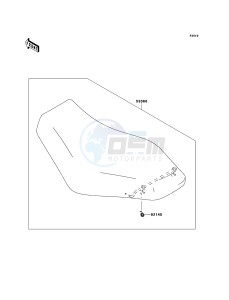 KVF650_4X4 KVF650FCS EU GB drawing Seat