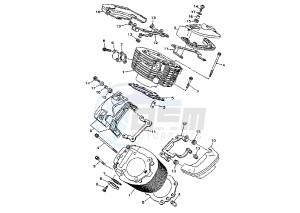 XVS A DRAG STAR CLASSIC 1100 drawing CYLINDER