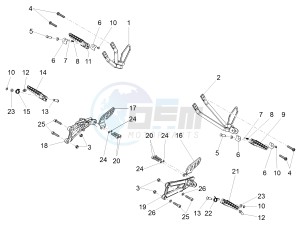 RS 125 4T E4 ABS (EMEA) drawing Foot rests