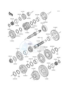 ZX 600 D [NINJA ZX-6] (D1) [NINJA ZX-6] drawing TRANSMISSION