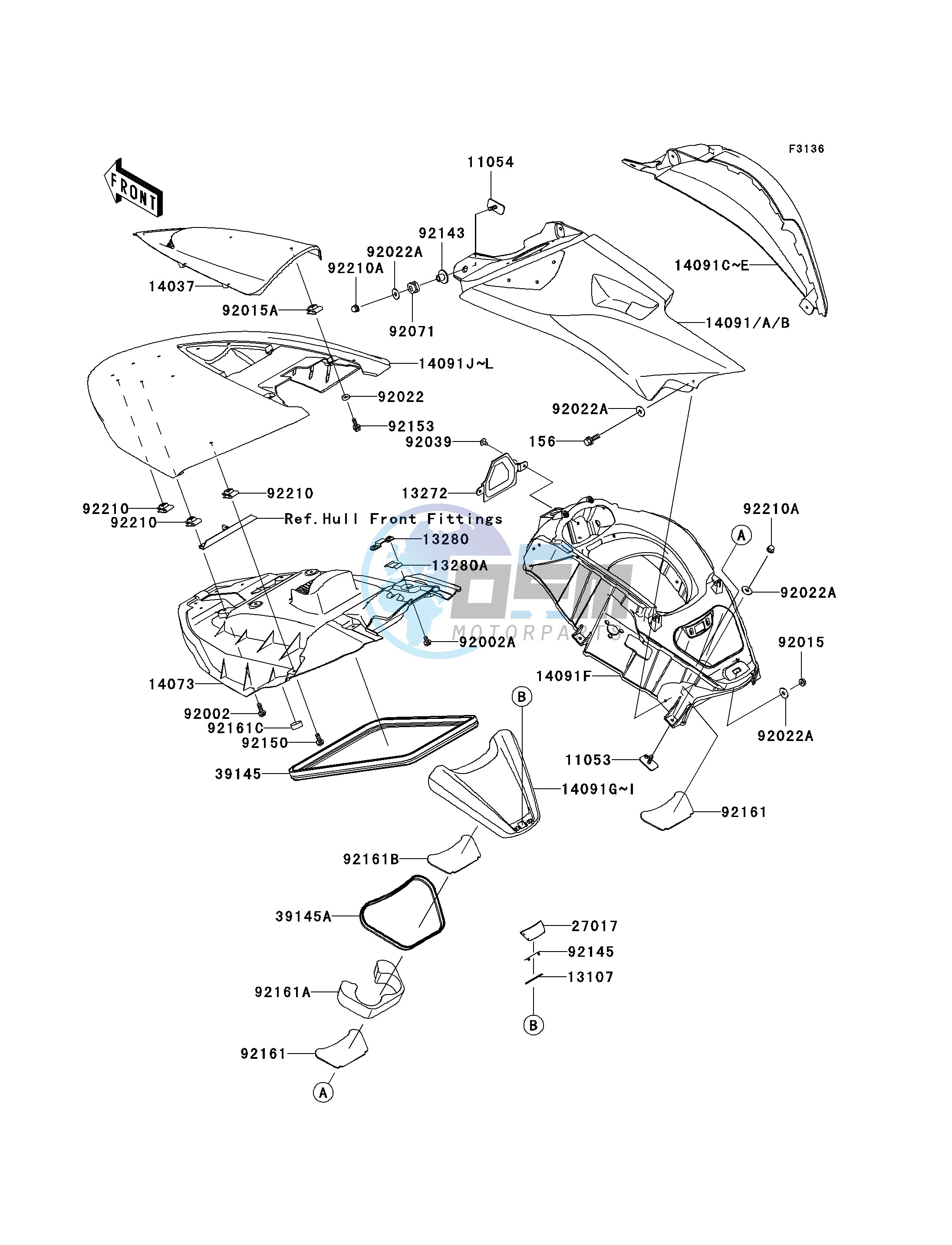 HULL MIDDLE FITTINGS