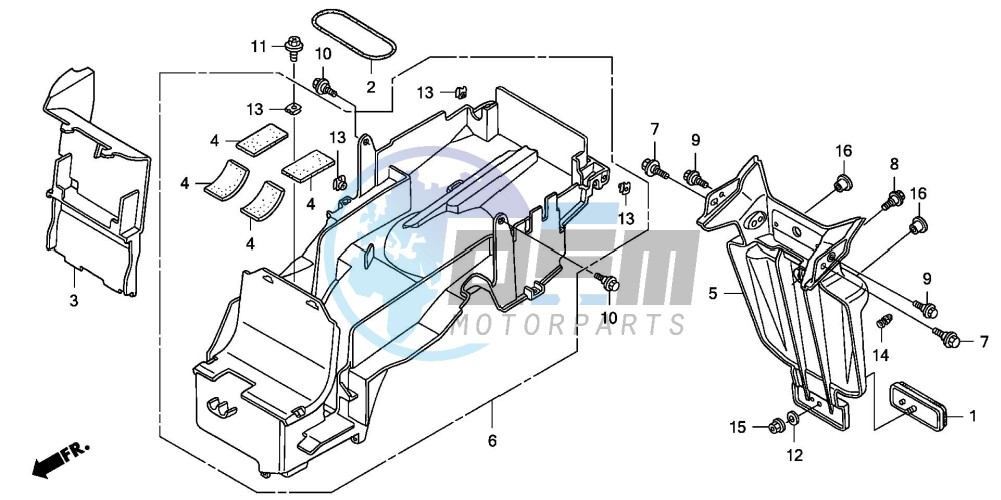 REAR FENDER (CB1300/S)