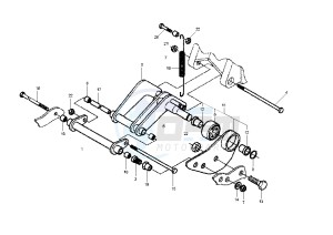 X9 EVOLUTION 125 drawing Swinging arm