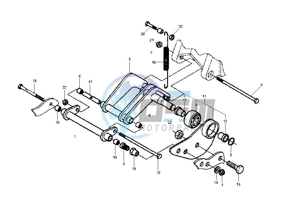 Swinging arm