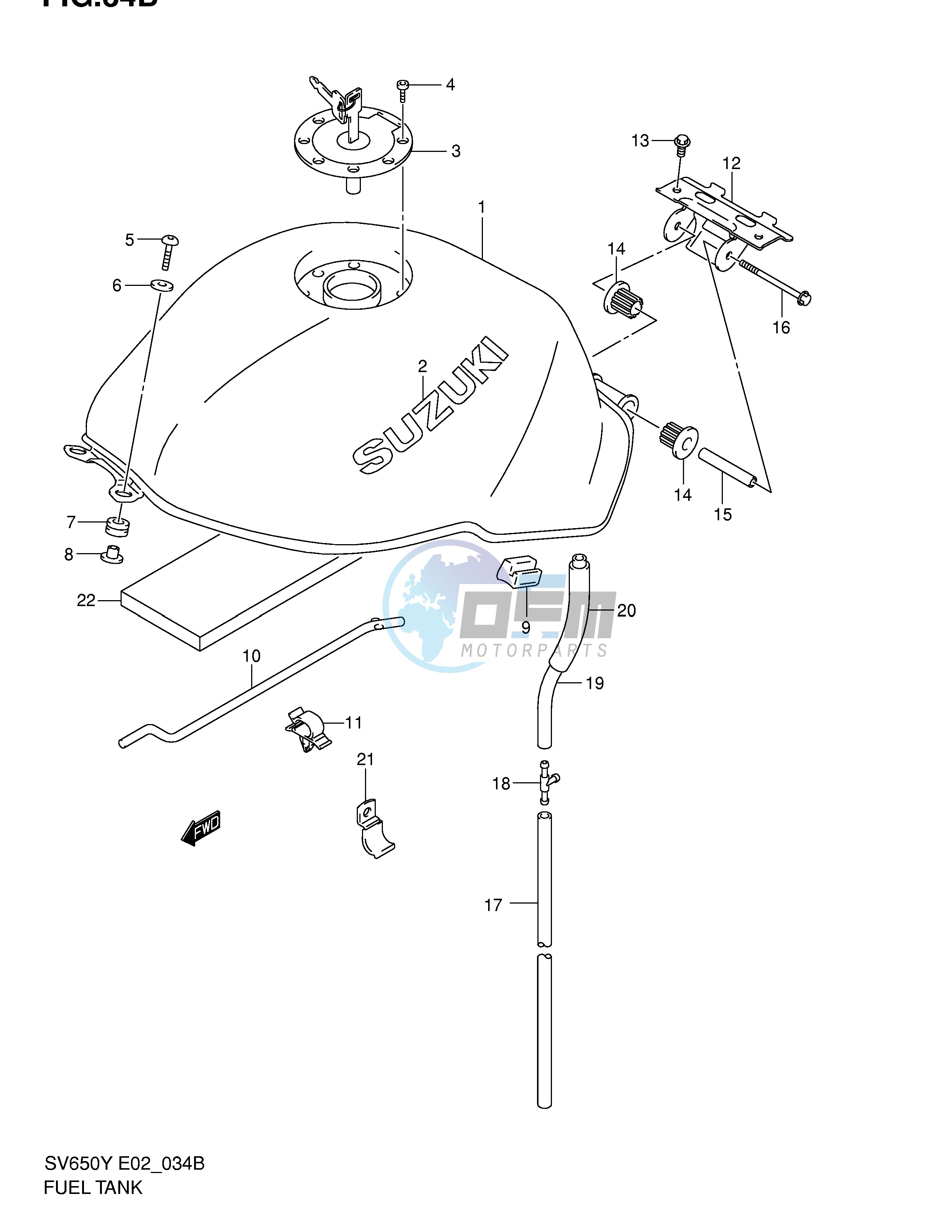 FUEL TANK (MODEL K2)