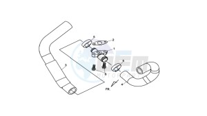 MAXSYM 400 EFI drawing RADIATOR HOSE