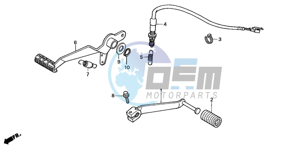 BRAKE PEDAL/ CHANGE PEDAL