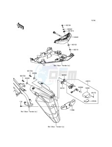 ER-6F EX650EGF XX (EU ME A(FRICA) drawing Taillight(s)