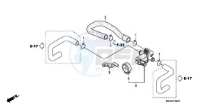 GL1800A ED drawing AIR INJECTION VALVE