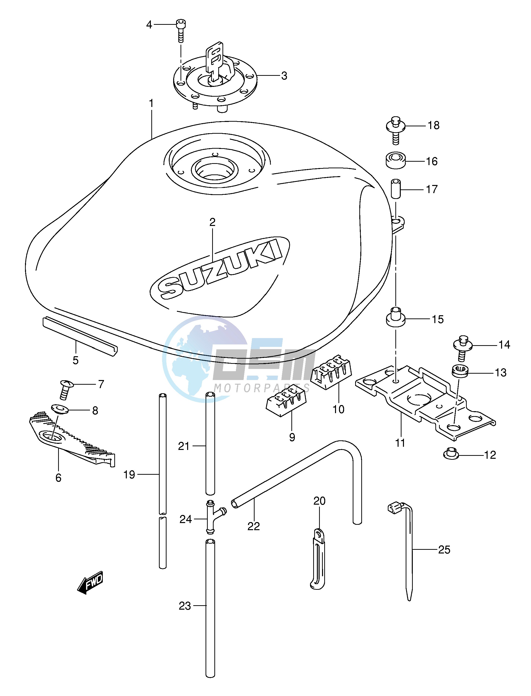 FUEL TANK (MODEL K3)