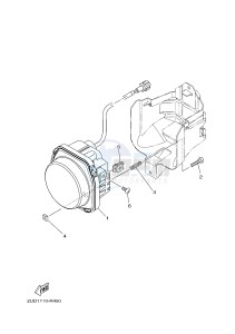 YFM700FWAD YFM70GPSH GRIZZLY 700 EPS SPECIAL EDITION (B1A5) drawing HEADLIGHT