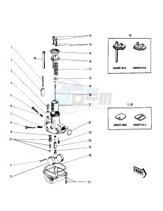 W1 W2 TT SS [COMMANDER) (TT-SS ) 650 [COMMANDER) drawing CARBURETOR -- W1_W1SS- -