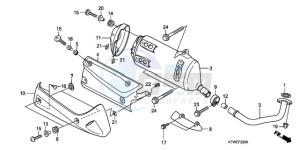 SH300AR9 Europe Direct - (ED / ABS) drawing EXHAUST MUFFLER