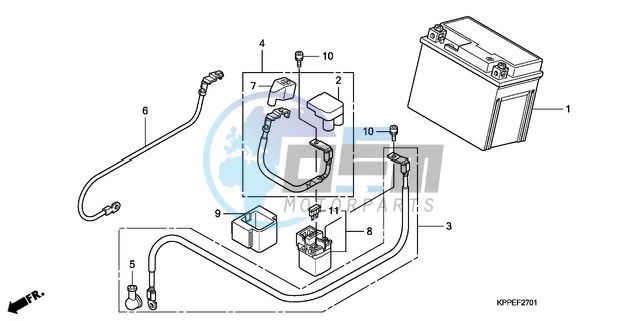 BATTERY (CBR125RW7/RW9/RWA)