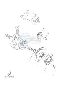 YFM350 YFM350FWA GRIZZLY 350 4WD (1SG1) drawing STARTER CLUTCH