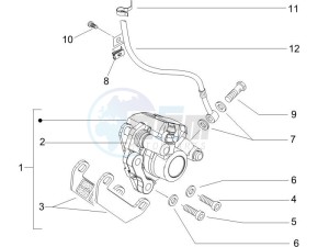 NRG 50 power DT drawing Brakes hose  - Calipers